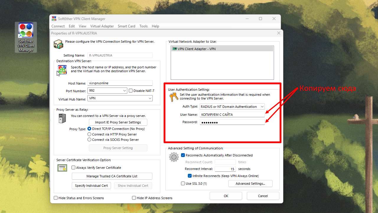 ввод данных и подключение.png